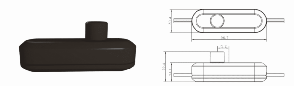 LED SNOERDIMMER ZWART 0-50W-5992