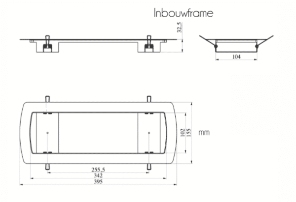 INBOUWFRAME VOOR "GRECO" -5234