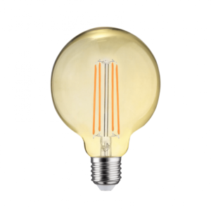 LED FILAMENT E27 GLOBE-L DIMBAAR AMBER GLAS 6.5W-0