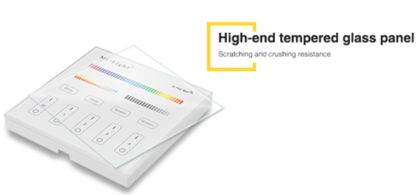 MI-LIGHT 4 ZONE RGB+CCT PANEL REMOTE (220Volt)-4726